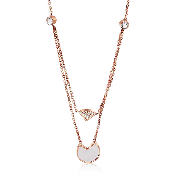 PandaHall SHEGRACE Titanium Steel Pendant Necklaces, with Clear Grade AAA Cubic Zirconia and Natural Shell, Fan, Rose Gold, 15.74 inch(40cm)...
PandaHall SHEGRACE Titanium Steel Pendant Necklaces, with Clear Grade AAA Cubic Zirconia and Natural Shell, Fan, Rose Gold, 15.74 inch(40cm)...