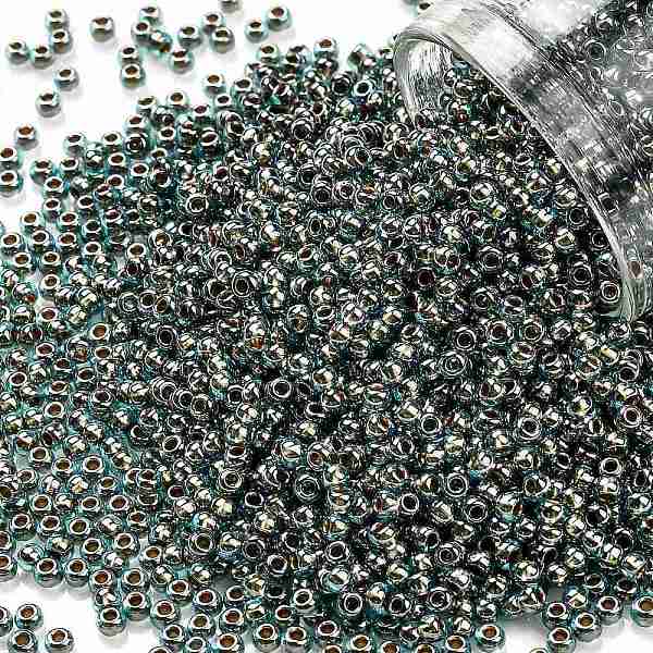 PandaHall TOHO Round Seed Beads, Japanese Seed Beads, (990) Gilt Lined Aqua, 11/0, 2.2mm, Hole: 0.8mm, about 1103pcs/10g Glass Cyan
PandaHall TOHO Round Seed Beads, Japanese Seed Beads, (990) Gilt Lined Aqua, 11/0, 2.2mm, Hole: 0.8mm, about 1103pcs/10g Glass Cyan