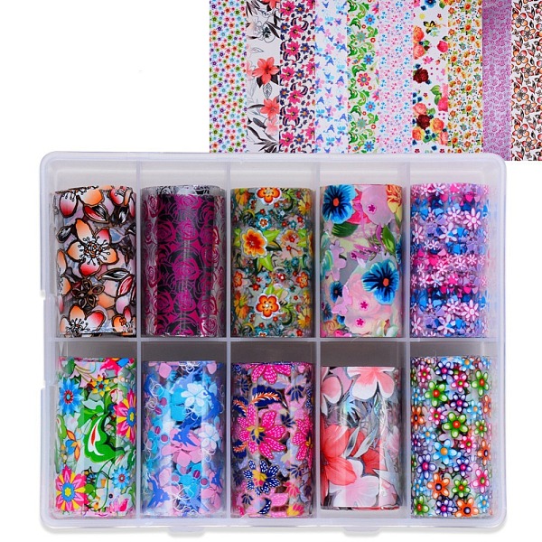 PandaHall Nail Art Transfer Stickers, Nail Decals, DIY Nail Tips Decoration for Women, Floral Pattern, Mixed Color, 1000x40mm, 10styles..., Multicolor
PandaHall Nail Art Transfer Stickers, Nail Decals, DIY Nail Tips Decoration for Women, Floral Pattern, Mixed Color, 1000x40mm, 10styles..., Multicolor