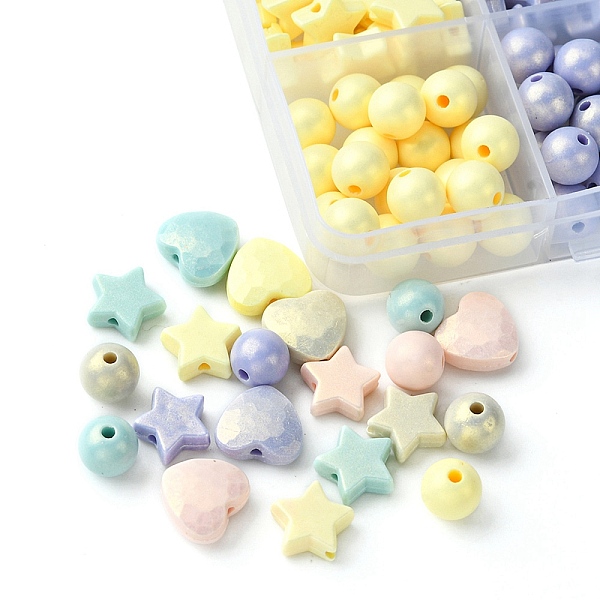 PandaHall 325Pcs Spray Painted Acrylic Beads, Rubberized Style, Mixed Shapes, Mixed Color, 8~10.5x8~11.5x4~8mm, hole:1~1.5mm Acrylic Mixed..., Multicolor
PandaHall 325Pcs Spray Painted Acrylic Beads, Rubberized Style, Mixed Shapes, Mixed Color, 8~10.5x8~11.5x4~8mm, hole:1~1.5mm Acrylic Mixed..., Multicolor