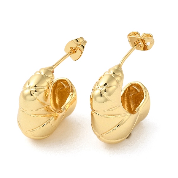 PandaHall Brass Stud Earrings, Half Hoop Earrings, Long-Lasting Plated, Cadmium Free & Lead Free, Real 18K Gold Plated, 20.5x9.5mm Brass
PandaHall Brass Stud Earrings, Half Hoop Earrings, Long-Lasting Plated, Cadmium Free & Lead Free, Real 18K Gold Plated, 20.5x9.5mm Brass
