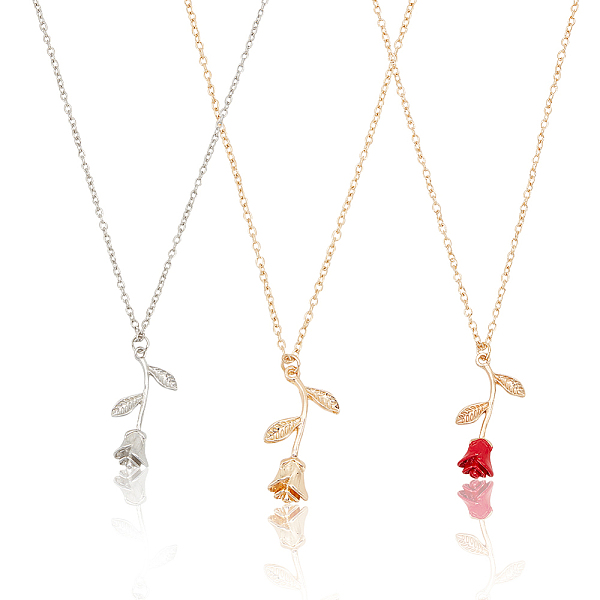 PandaHall ANATTASOUL 3Pcs 3 Color Zinc Alloy Rose of Life Pendant Necklaces Set for Women, Mixed Color, 20.28 inch(51.5cm), 1Pc/color Alloy
PandaHall ANATTASOUL 3Pcs 3 Color Zinc Alloy Rose of Life Pendant Necklaces Set for Women, Mixed Color, 20.28 inch(51.5cm), 1Pc/color Alloy