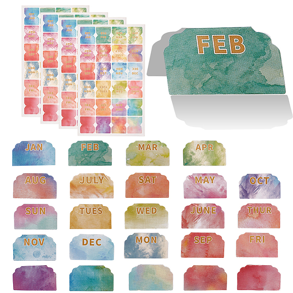 PandaHall Gradient Color monthly Planner Self-Adhesive Tabs Stickers, The Day of Week Lable Stickers, for Notebooks, Colorful, 250x150x0.1mm...
PandaHall Gradient Color monthly Planner Self-Adhesive Tabs Stickers, The Day of Week Lable Stickers, for Notebooks, Colorful, 250x150x0.1mm...