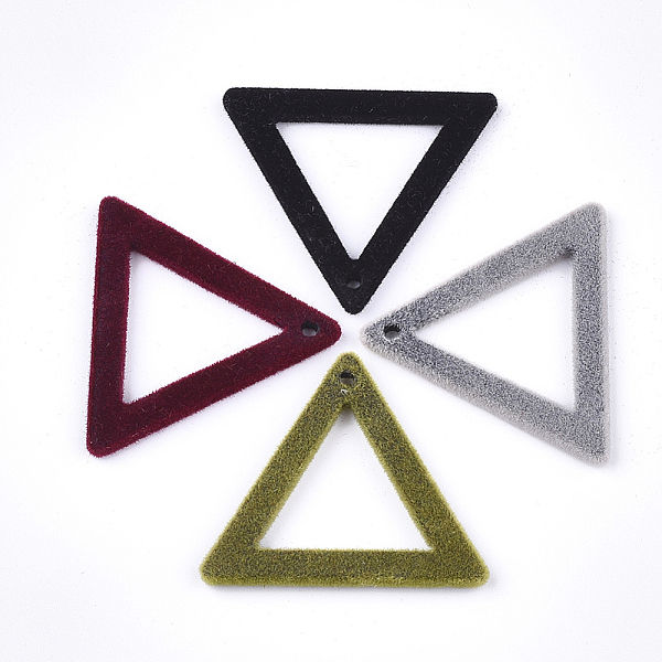 PandaHall Flocky Acrylic Pendants, Triangle, Mixed Color, 28x32x2mm, Hole: 1.5mm Acrylic Triangle Multicolor
PandaHall Flocky Acrylic Pendants, Triangle, Mixed Color, 28x32x2mm, Hole: 1.5mm Acrylic Triangle Multicolor
