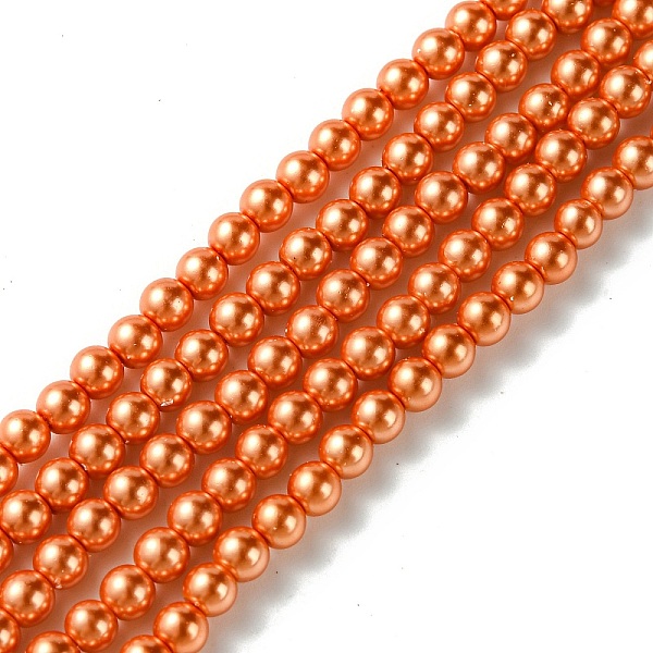 PandaHall Grade A Glass Pearl Beads, Pearlized, Round, Coral, 4mm, Hole: 0.7~1.1mm, about 100pcs/Strand, 16''(40.64cm) Glass Round Red
PandaHall Grade A Glass Pearl Beads, Pearlized, Round, Coral, 4mm, Hole: 0.7~1.1mm, about 100pcs/Strand, 16''(40.64cm) Glass Round Red