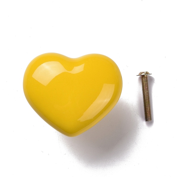 PandaHall Heart-shaped Porcelain Cabinet Door Knobs, Kitchen Drawer Pulls Cabinet Handles, with Iron Screws, Gold, 43.5x51x36mm Porcelain...
PandaHall Heart-shaped Porcelain Cabinet Door Knobs, Kitchen Drawer Pulls Cabinet Handles, with Iron Screws, Gold, 43.5x51x36mm Porcelain...