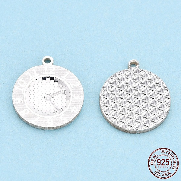 PandaHall 925 Sterling Silver Charms, Clock, Silver, 14x12x1mm, Hole: 1mm Sterling Silver Clock
PandaHall 925 Sterling Silver Charms, Clock, Silver, 14x12x1mm, Hole: 1mm Sterling Silver Clock