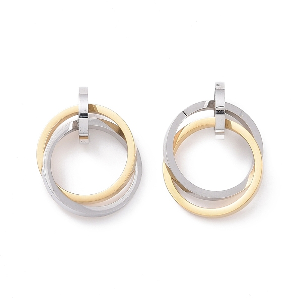 PandaHall 304 Stainless Steel Interlocking Ring Pendants, Mixed Color, 37.5~38x21mm ring: 12~21x2~3mm, inner diameter: 8mm and 17.5mm.. 304...
PandaHall 304 Stainless Steel Interlocking Ring Pendants, Mixed Color, 37.5~38x21mm ring: 12~21x2~3mm, inner diameter: 8mm and 17.5mm.. 304...