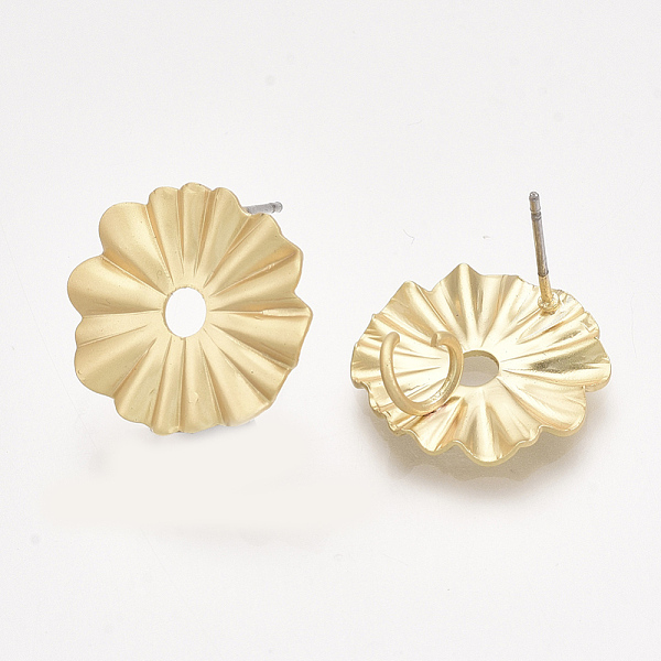 PandaHall Smooth Surface Iron Stud Earring Findings, with Loop, Raw(Unplated) Pins, Cadmium Free & Lead Free, Flower, Matte Gold Color...
PandaHall Smooth Surface Iron Stud Earring Findings, with Loop, Raw(Unplated) Pins, Cadmium Free & Lead Free, Flower, Matte Gold Color...