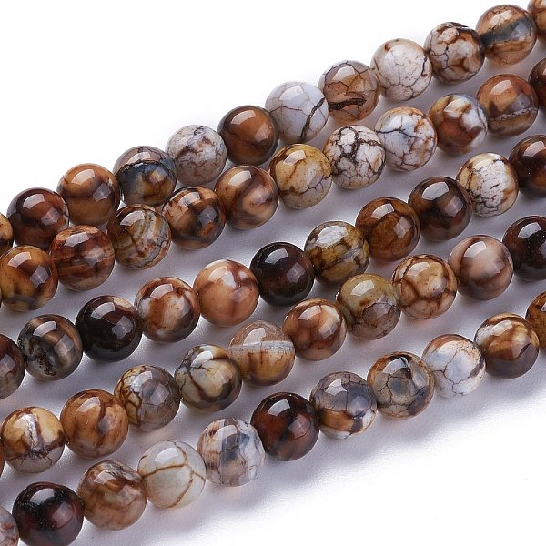 PandaHall Dyed Natural Crackle Agate Bead Strands, Round, Camel, 6~6.3mm, Hole: 1mm, about 64pcs/Strand, 14.84 inch(37.7cm) Crackle Agate..., Brown
PandaHall Dyed Natural Crackle Agate Bead Strands, Round, Camel, 6~6.3mm, Hole: 1mm, about 64pcs/Strand, 14.84 inch(37.7cm) Crackle Agate..., Brown