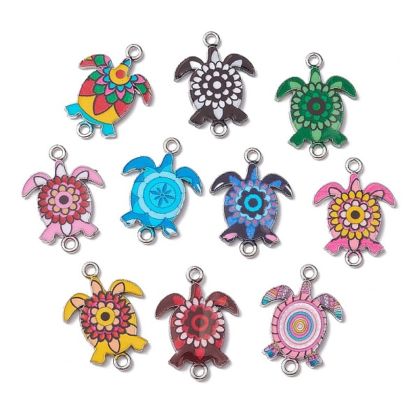 PandaHall 10Pcs 10 Colors Alloy Enamel Connector Charms, Sea Turtle Links, Platinum, Mixed Color, 24x18mm, 1pc/color Alloy+Enamel Turtle..., Multicolor
PandaHall 10Pcs 10 Colors Alloy Enamel Connector Charms, Sea Turtle Links, Platinum, Mixed Color, 24x18mm, 1pc/color Alloy+Enamel Turtle..., Multicolor