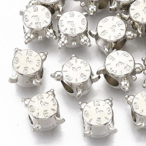 PandaHall Plating ABS Plastic European Beads, Large Hole Beads, Clock, Platinum, 11x9.5x8.5mm, Hole: 4.5mm ABS Plastic Clock
PandaHall Plating ABS Plastic European Beads, Large Hole Beads, Clock, Platinum, 11x9.5x8.5mm, Hole: 4.5mm ABS Plastic Clock