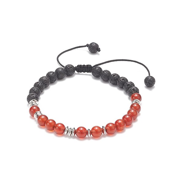 PandaHall Natural Carnelian(Dyed & Heated) & Lava Rock Braided Bead Bracelet, Essential Oil Gemstone Yoga Jewelry for Women, Inner Diameter...
PandaHall Natural Carnelian(Dyed & Heated) & Lava Rock Braided Bead Bracelet, Essential Oil Gemstone Yoga Jewelry for Women, Inner Diameter...