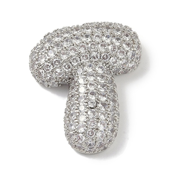 PandaHall Rack Plating Brass Micro Pave Clear Cubic Zirconia Pendants, Long-Lasting Plated, Platium, Letter T, 30x25x7mm, Hole: 4x2.5mm..., Silver
PandaHall Rack Plating Brass Micro Pave Clear Cubic Zirconia Pendants, Long-Lasting Plated, Platium, Letter T, 30x25x7mm, Hole: 4x2.5mm..., Silver
