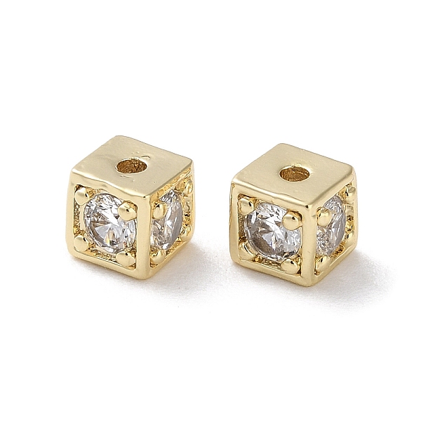 PandaHall Brass Micro Pave Clear Cubic Zirconia Beads, Cube, Real 18K Gold Plated, 5x5x5mm, Hole: 1mm Brass+Cubic Zirconia Cube Clear
PandaHall Brass Micro Pave Clear Cubic Zirconia Beads, Cube, Real 18K Gold Plated, 5x5x5mm, Hole: 1mm Brass+Cubic Zirconia Cube Clear