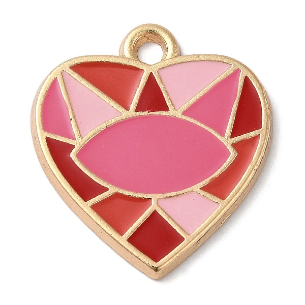PandaHall Zinc Alloy Enamel Pendants, Golden, Heart Charm, Pink, 27x25x2mm, Hole: 3mm Alloy+Enamel Heart Pink
PandaHall Zinc Alloy Enamel Pendants, Golden, Heart Charm, Pink, 27x25x2mm, Hole: 3mm Alloy+Enamel Heart Pink