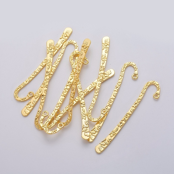 PandaHall Tibetan Style Alloy Bookmarks, Lead Free and Cadmium Free, Golden, 79.5x15.5x2mm, Hole: 2mm Alloy
PandaHall Tibetan Style Alloy Bookmarks, Lead Free and Cadmium Free, Golden, 79.5x15.5x2mm, Hole: 2mm Alloy