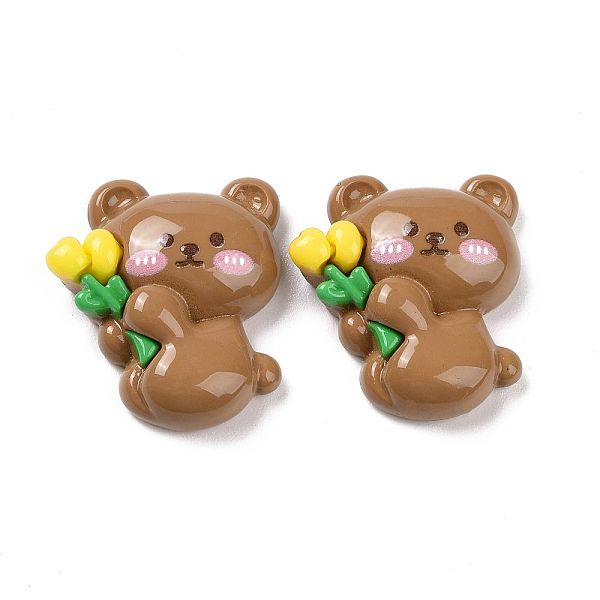 PandaHall Opaque Resin Cabochons, Animal with Flower, Camel, Bear Pattern, 28.5x26x8mm Resin Bear Brown
PandaHall Opaque Resin Cabochons, Animal with Flower, Camel, Bear Pattern, 28.5x26x8mm Resin Bear Brown