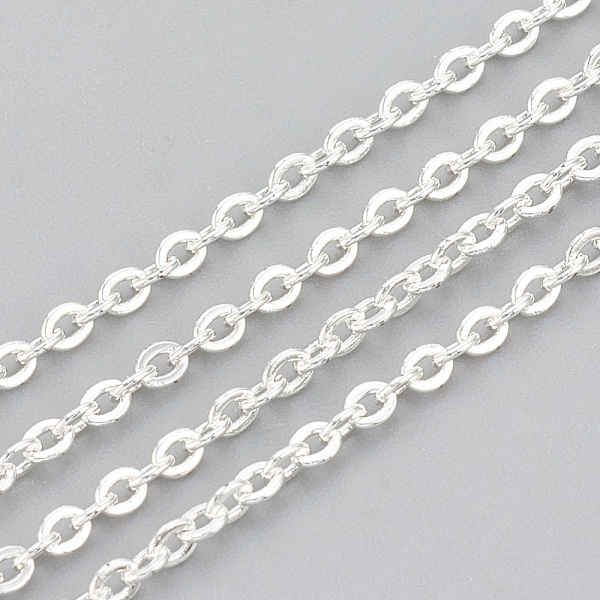PandaHall 304 Stainless Steel Cable Chains, Soldered, with Spool, Flat Oval, Silver, 3x2x0.6mm, about 164.04 Feet/roll(50m/roll) 304...
PandaHall 304 Stainless Steel Cable Chains, Soldered, with Spool, Flat Oval, Silver, 3x2x0.6mm, about 164.04 Feet/roll(50m/roll) 304...