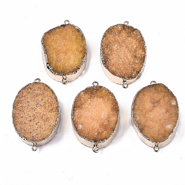 PandaHall Natural Druzy Agate Links Connectors, with Light Gold Iron Findings, Dyed, Oval, Orange, 45~49x25~30x11~17mm, Hole: 1.6~2.5mm...
PandaHall Natural Druzy Agate Links Connectors, with Light Gold Iron Findings, Dyed, Oval, Orange, 45~49x25~30x11~17mm, Hole: 1.6~2.5mm...