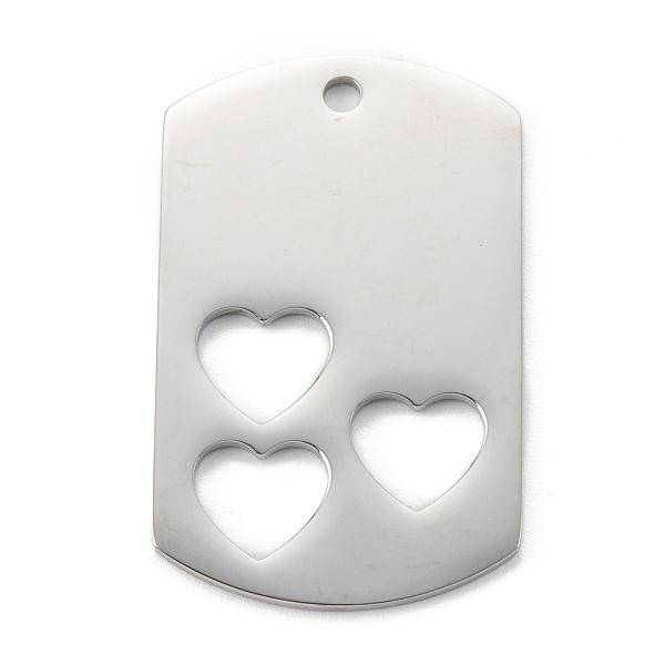 PandaHall 304 Stainless Steel Pendants, Rectangle with Hollow Heart, Stainless Steel Color, 40x25x1.5mm, Hole: 2.4mm 304 Stainless Steel...
PandaHall 304 Stainless Steel Pendants, Rectangle with Hollow Heart, Stainless Steel Color, 40x25x1.5mm, Hole: 2.4mm 304 Stainless Steel...