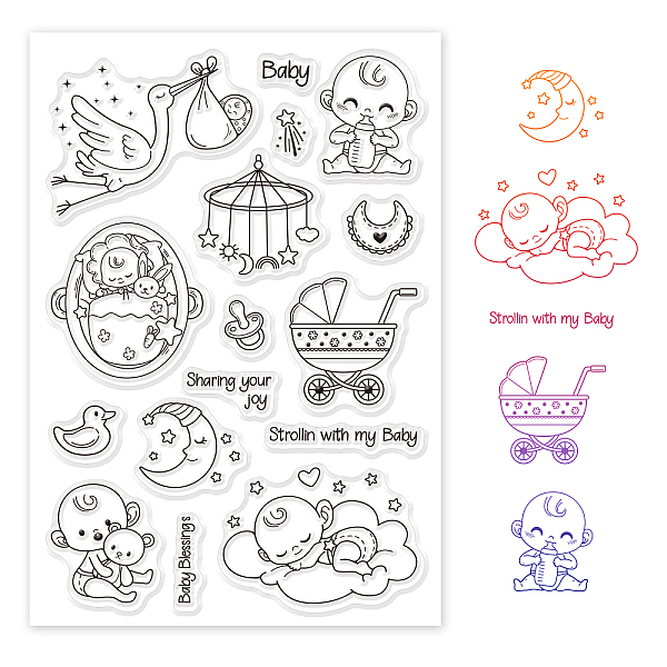 PandaHall PVC Plastic Stamps, for DIY Scrapbooking, Photo Album Decorative, Cards Making, Stamp Sheets, Baby Pattern, 16x11x0.3cm Plastic...
PandaHall PVC Plastic Stamps, for DIY Scrapbooking, Photo Album Decorative, Cards Making, Stamp Sheets, Baby Pattern, 16x11x0.3cm Plastic...