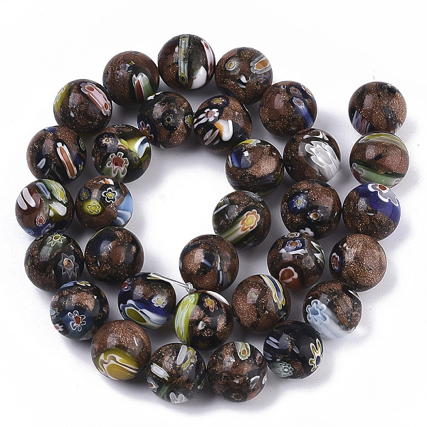 PandaHall Handmade Gold Sand Lampwork Beads Strands, Round, Sienna, 12mm, Hole: 1.2mm, about 32pcs/strand, 14.37 inch(36.5cm) Lampwork Round..., Brown
PandaHall Handmade Gold Sand Lampwork Beads Strands, Round, Sienna, 12mm, Hole: 1.2mm, about 32pcs/strand, 14.37 inch(36.5cm) Lampwork Round..., Brown