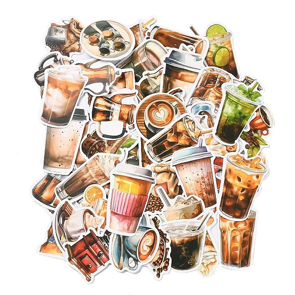 PandaHall 50Pcs PVC Self-Adhesive Stickers, for Party Decorative Presents, Drink, Colorful, 42~80x29~54x0.1mm, 50pcs/set Plastic Drink
PandaHall 50Pcs PVC Self-Adhesive Stickers, for Party Decorative Presents, Drink, Colorful, 42~80x29~54x0.1mm, 50pcs/set Plastic Drink