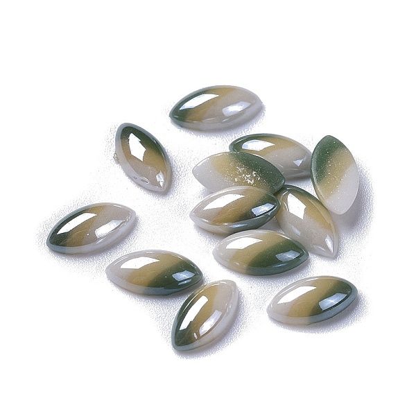 PandaHall Opaque Glass Cabochons, Stripe Pattern, Tri-color Stripe, Horse Eye, Colorful, 10x5x3mm Glass Horse Eye
PandaHall Opaque Glass Cabochons, Stripe Pattern, Tri-color Stripe, Horse Eye, Colorful, 10x5x3mm Glass Horse Eye
