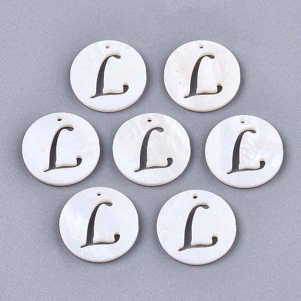 PandaHall Natural Freshwater Shell Charms, Flat Round with Hollow Out Letter, Letter.L, 14.5x1.5mm, Hole: 0.9mm Freshwater Shell Letter L
PandaHall Natural Freshwater Shell Charms, Flat Round with Hollow Out Letter, Letter.L, 14.5x1.5mm, Hole: 0.9mm Freshwater Shell Letter L
