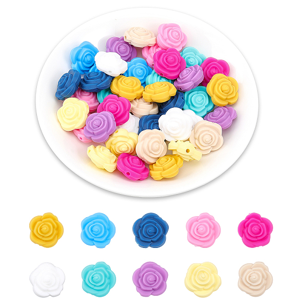 PandaHall CHGCRAFT 40Pcs 10 Colors Food Grade Eco-Friendly Silicone Beads, Chewing Beads For Teethers, DIY Nursing Necklaces Making, Rose..., Multicolor
PandaHall CHGCRAFT 40Pcs 10 Colors Food Grade Eco-Friendly Silicone Beads, Chewing Beads For Teethers, DIY Nursing Necklaces Making, Rose..., Multicolor