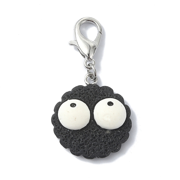 PandaHall Biscuits with Eyes Opaque Resin Pendant Decorations, with Zinc Alloy Lobster Claw Clasps, Black, 42mm Resin Food Black
PandaHall Biscuits with Eyes Opaque Resin Pendant Decorations, with Zinc Alloy Lobster Claw Clasps, Black, 42mm Resin Food Black