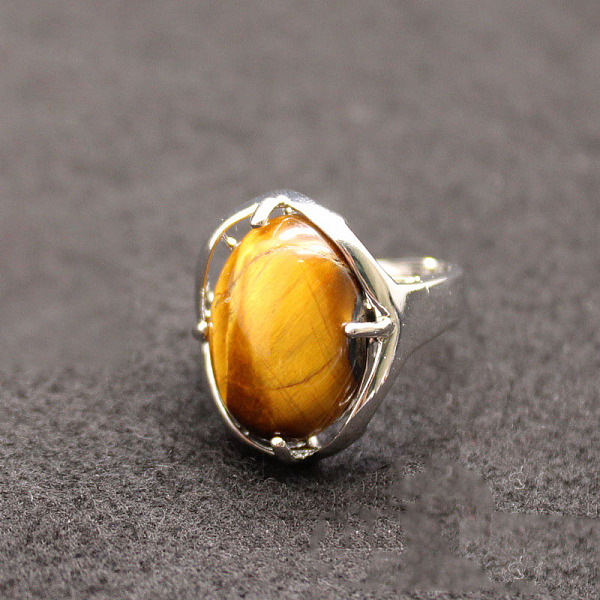 PandaHall Oval Natural Tiger Eye Adjustable Ring, Platinum Alloy Jewelry for Women, Inner Diameter: 18mm Tiger Eye Oval
PandaHall Oval Natural Tiger Eye Adjustable Ring, Platinum Alloy Jewelry for Women, Inner Diameter: 18mm Tiger Eye Oval