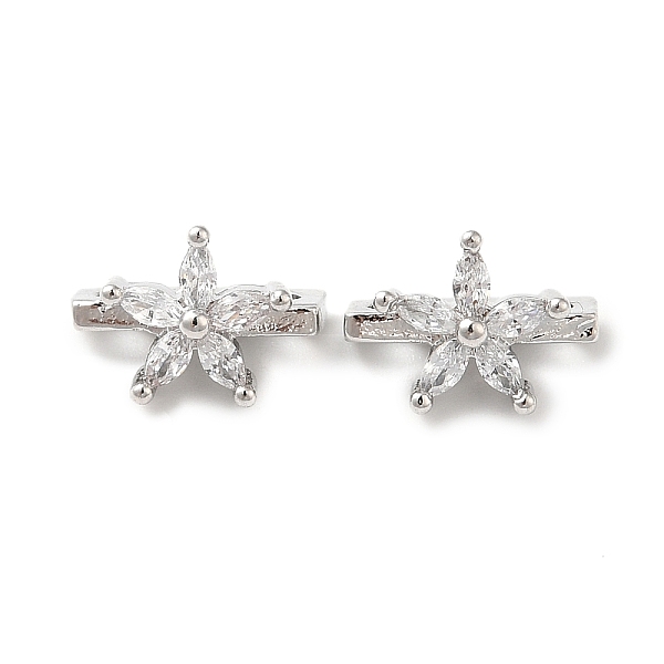 PandaHall Brass Micro Pave Clear Cubic Zirconia Slide Charms, Flower, Platinum, 7x10x5.5mm, Hole: 1.6mm Brass+Cubic Zirconia Flower Clear
PandaHall Brass Micro Pave Clear Cubic Zirconia Slide Charms, Flower, Platinum, 7x10x5.5mm, Hole: 1.6mm Brass+Cubic Zirconia Flower Clear