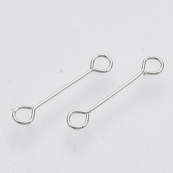 PandaHall Iron Eye Pins, Double Sided Eye Pins, Cadmium Free & Lead Free, Platinum, 15x0.4mm, Hole: 1.8mm, Head: 3mm Iron
PandaHall Iron Eye Pins, Double Sided Eye Pins, Cadmium Free & Lead Free, Platinum, 15x0.4mm, Hole: 1.8mm, Head: 3mm Iron