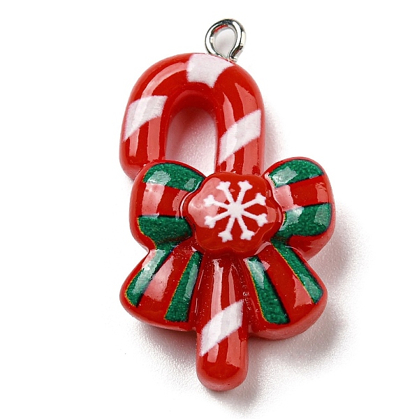 PandaHall Opaque Resin Pendants, Christmas Charms with Platinum Plated Iron Loops, Red, Candy Cane, 31x17x8mm, Hole: 1.8mm Iron+Resin Candy...
PandaHall Opaque Resin Pendants, Christmas Charms with Platinum Plated Iron Loops, Red, Candy Cane, 31x17x8mm, Hole: 1.8mm Iron+Resin Candy...