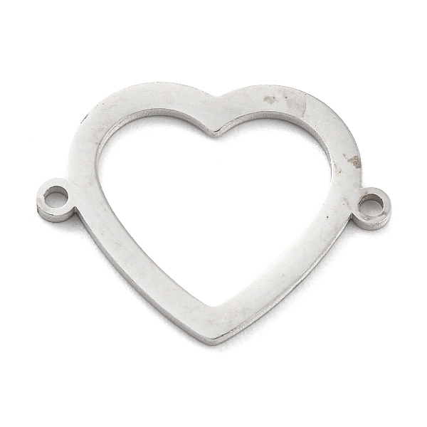 PandaHall 304 Stainless Steel Hollow Connector Charms, Heart Links, Stainless Steel Color, 14.5x19x1mm, Hole: 1mm 304 Stainless Steel Heart
PandaHall 304 Stainless Steel Hollow Connector Charms, Heart Links, Stainless Steel Color, 14.5x19x1mm, Hole: 1mm 304 Stainless Steel Heart
