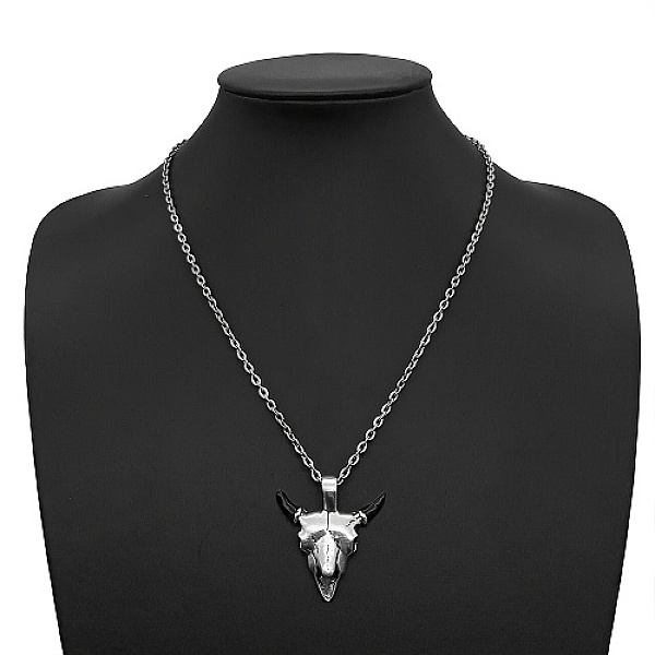 PandaHall Stainless Steel Pendant Necklaces, Cattle, Stainless Steel Color, No Size Stainless Steel Cattle
PandaHall Stainless Steel Pendant Necklaces, Cattle, Stainless Steel Color, No Size Stainless Steel Cattle