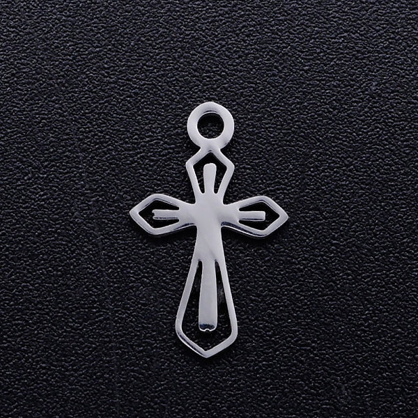 PandaHall 201 Stainless Steel Tiny Cross Charms, Stainless Steel Color, 15x9x1mm, Hole: 1.5mm 201 Stainless Steel Cross
PandaHall 201 Stainless Steel Tiny Cross Charms, Stainless Steel Color, 15x9x1mm, Hole: 1.5mm 201 Stainless Steel Cross