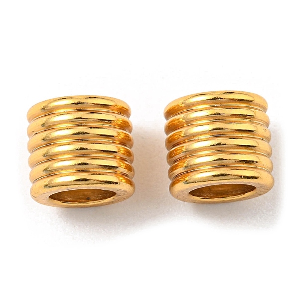 PandaHall 201 Stainless Steel European Beads, Large Hole Beads, Grooved Beads, Column, Golden, 6x7mm, Hole: 4.2mm 201 Stainless Steel Column
PandaHall 201 Stainless Steel European Beads, Large Hole Beads, Grooved Beads, Column, Golden, 6x7mm, Hole: 4.2mm 201 Stainless Steel Column