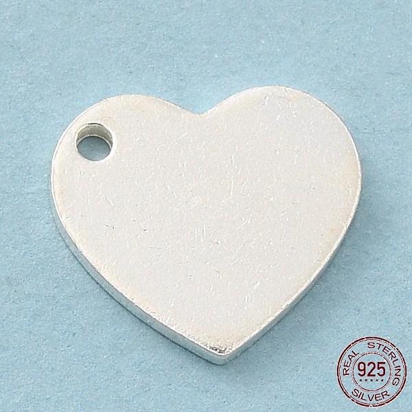 PandaHall Blank 925 Sterling Silver Charms, Heart, Silver, 9.5x9x1mm, Hole: 1mm Sterling Silver Heart
PandaHall Blank 925 Sterling Silver Charms, Heart, Silver, 9.5x9x1mm, Hole: 1mm Sterling Silver Heart
