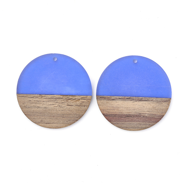 PandaHall Resin & Walnut Wood Pendants, Flat Round, Royal Blue, 38~39x4mm, Hole: 1.8mm Resin+Wood Flat Round Blue
PandaHall Resin & Walnut Wood Pendants, Flat Round, Royal Blue, 38~39x4mm, Hole: 1.8mm Resin+Wood Flat Round Blue