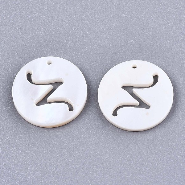 PandaHall Natural Freshwater Shell Charms, Flat Round with Hollow Out Letter, Letter.Z, 14.5x1.5mm, Hole: 0.9mm Freshwater Shell Letter Z
PandaHall Natural Freshwater Shell Charms, Flat Round with Hollow Out Letter, Letter.Z, 14.5x1.5mm, Hole: 0.9mm Freshwater Shell Letter Z