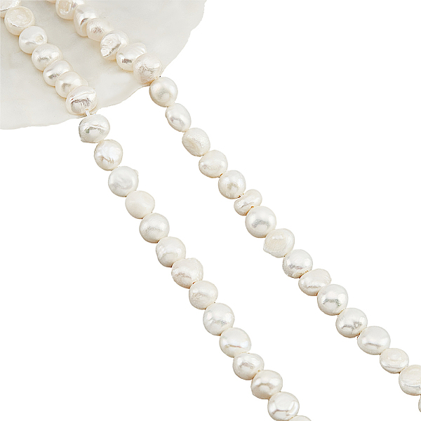 PandaHall 2 Strands About 106 Pcs Natural Freshwater Pearl Beads, 7~8mm Two Sides Polished White Freshwater Pearl Loose Irregular Pearl...
PandaHall 2 Strands About 106 Pcs Natural Freshwater Pearl Beads, 7~8mm Two Sides Polished White Freshwater Pearl Loose Irregular Pearl...