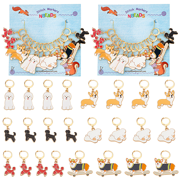 PandaHall 24 Pcs Enamel Dog Stitch Markers, Enamel Alloy Crochet Stitch Marker Charms Removable Locking Stitch Marker for Knitting Weaving..., Multicolor
PandaHall 24 Pcs Enamel Dog Stitch Markers, Enamel Alloy Crochet Stitch Marker Charms Removable Locking Stitch Marker for Knitting Weaving..., Multicolor