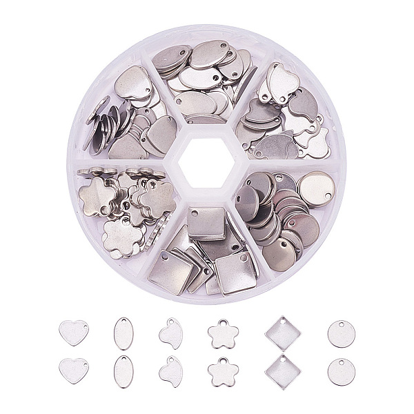 PandaHall 304 Stainless Steel Stamping Blank Tag Pendants Sets, Stainless Steel Color, 10~14x7~14x0.6~1.5mm, Hole: 1~2mm 304 Stainless Steel...
PandaHall 304 Stainless Steel Stamping Blank Tag Pendants Sets, Stainless Steel Color, 10~14x7~14x0.6~1.5mm, Hole: 1~2mm 304 Stainless Steel...
