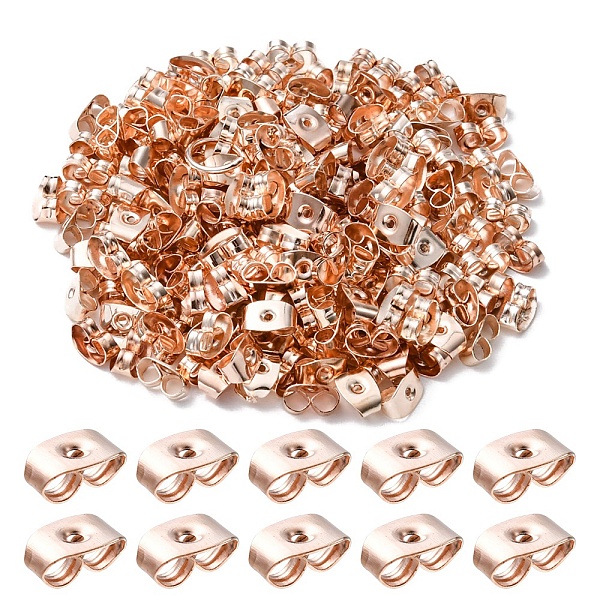 PandaHall 200Pcs Iron Ear Nuts, Friction Earring Backs for Stud Earrings, Rose Gold, 6x4x3mm, Hole: 0.5mm Iron
PandaHall 200Pcs Iron Ear Nuts, Friction Earring Backs for Stud Earrings, Rose Gold, 6x4x3mm, Hole: 0.5mm Iron