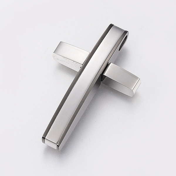 PandaHall 304 Stainless Steel Pendants, Large Hole Pendants, Cross, Gunmetal & Stainless Steel Color, 38x24x6mm, Hole: 5x3mm 304 Stainless...
PandaHall 304 Stainless Steel Pendants, Large Hole Pendants, Cross, Gunmetal & Stainless Steel Color, 38x24x6mm, Hole: 5x3mm 304 Stainless...