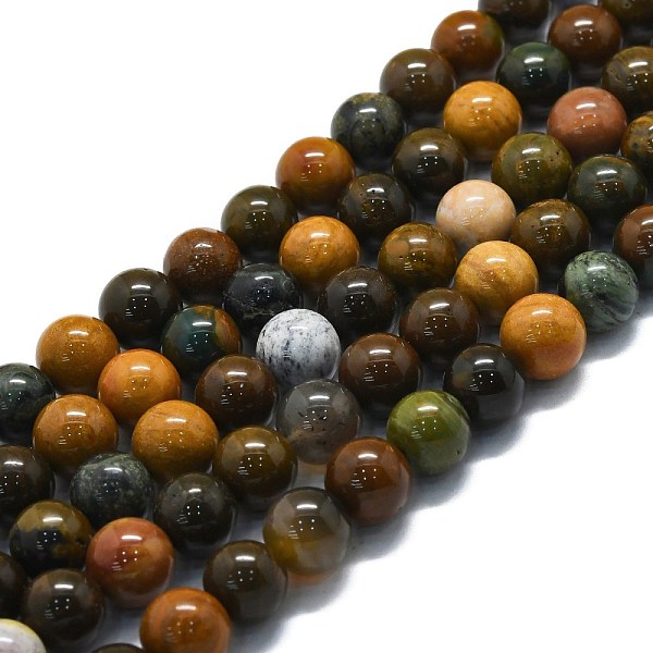 PandaHall Natural Ocean Jasper Beads Strands, Round, 10mm, Hole: 1.2mm, about 39pcs/strand, 15.75''(40cm) Ocean Jasper Round
PandaHall Natural Ocean Jasper Beads Strands, Round, 10mm, Hole: 1.2mm, about 39pcs/strand, 15.75''(40cm) Ocean Jasper Round