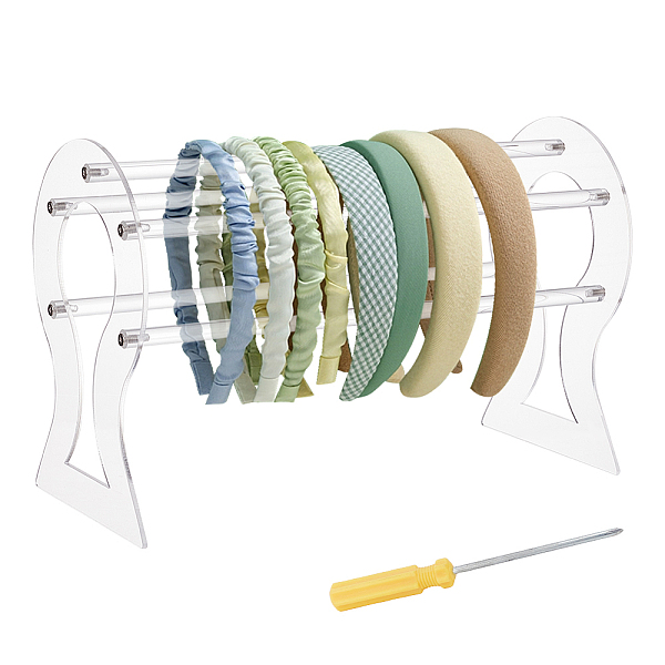 PandaHall Acrylic Headband Organizers, Hair Accessory Display Stands, Clear, Finished Product: 13.5x30x20cm Acrylic Clear
PandaHall Acrylic Headband Organizers, Hair Accessory Display Stands, Clear, Finished Product: 13.5x30x20cm Acrylic Clear